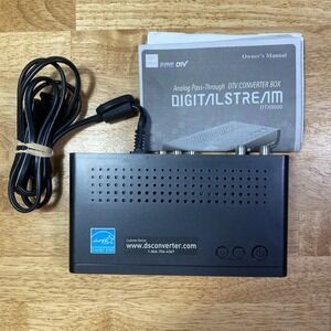 DIGITAL STREAM Dolby DTV Converter Box DTX9950 W/ Manual Tested Working